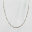 Cadena Cubana 2.4 g / 46.5 cm / 0.9 mm Oro Blanco 18K