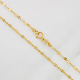 Cadena Flor Espejo 1.25 g / 45 cm / 0.8 mm Oro Amarillo 18K