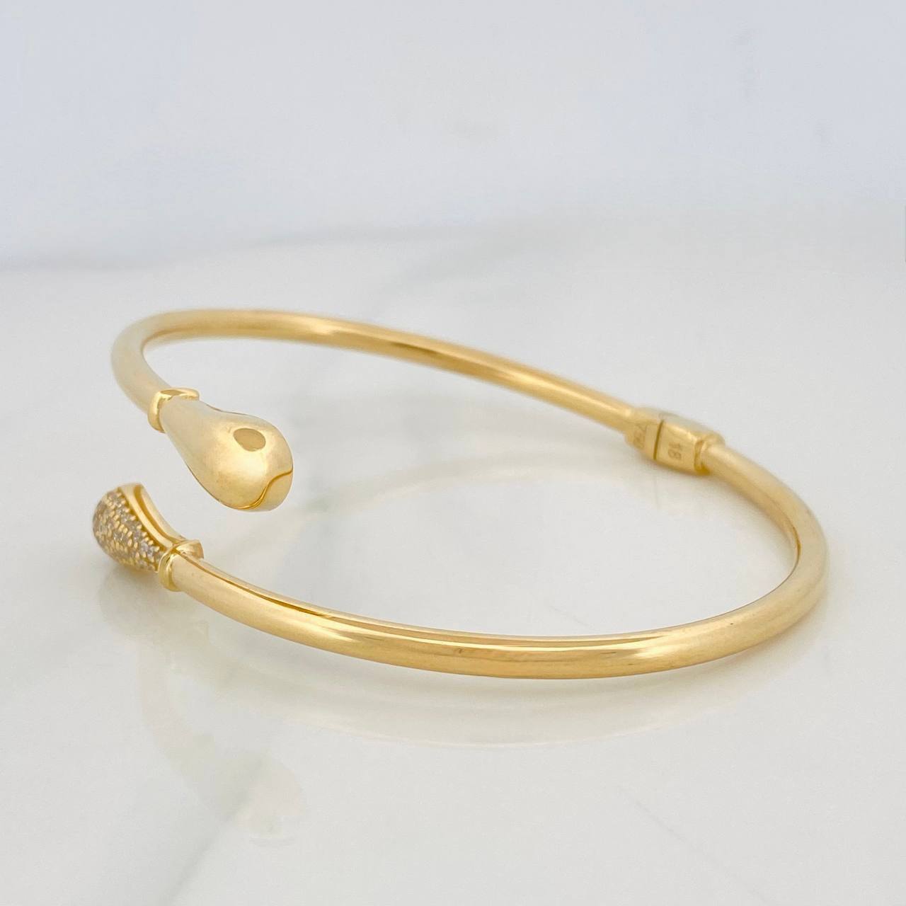 Pulso Aro Gotas 10.95g / 18cm / 3.05mm Oro Amarillo 18K