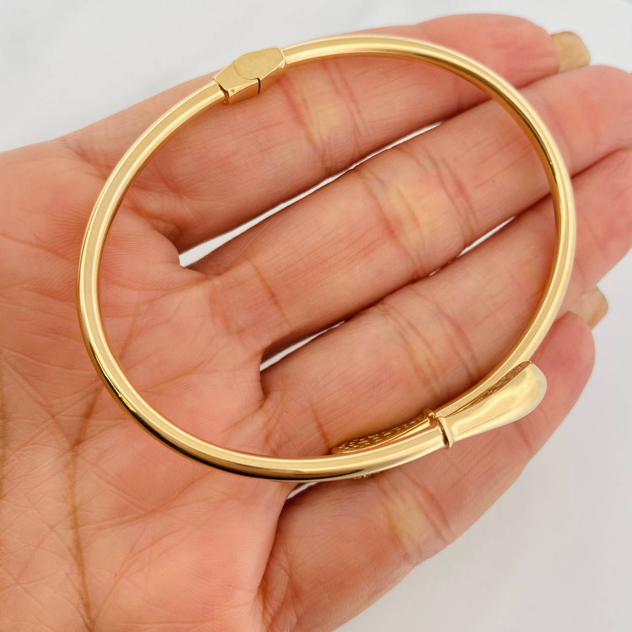 Pulso Aro Gotas 10.95g / 18cm / 3.05mm Oro Amarillo 18K