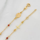 Pulso Denario Virgen Milagrosa 2g / 18cm / 2mm Oro Amarillo 18K