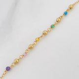 Pulso Denario Virgen Milagrosa 2g / 18cm / 2mm Oro Amarillo 18K