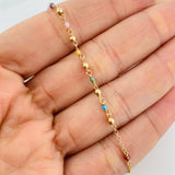Pulso Denario Virgen Milagrosa 2g / 18cm / 2mm Oro Amarillo 18K