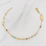 Pulso Denario Virgen Milagrosa 2g / 18cm / 2mm Oro Amarillo 18K