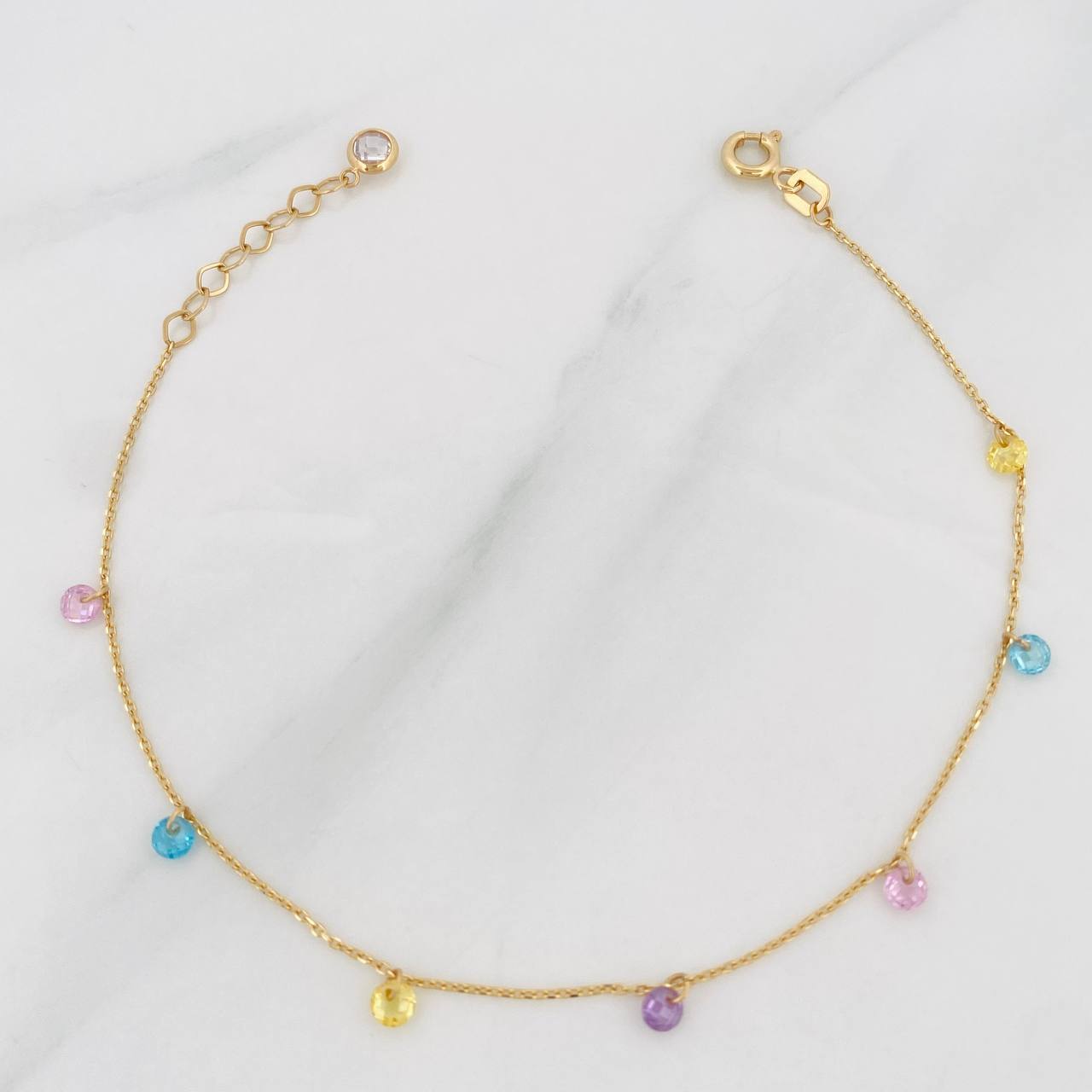 Pulso Aro Seguido 1.2g / 20cm / 0.8mm Oro Amarillo 18K