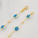 Pulso Aro Seguido Ojo Turco 2.25g / 20cm / 0.7mm Oro Amarillo 18K