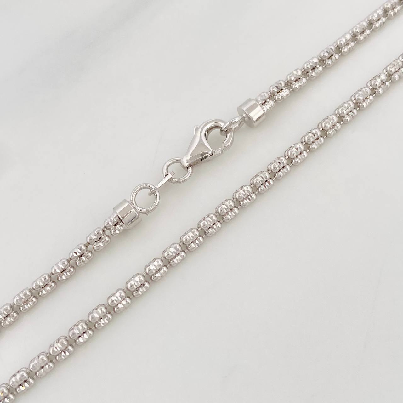 Cadena Ice 11.75g / 60cm / 2.5mm Oro Blanco 18K