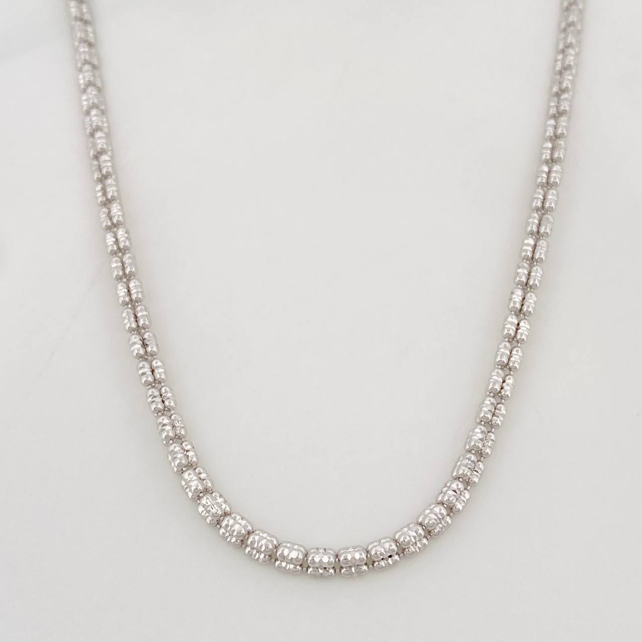 Cadena Ice 11.75g / 60cm / 2.5mm Oro Blanco 18K