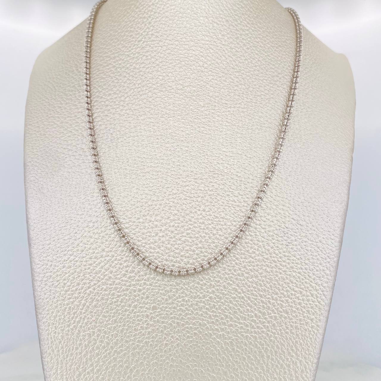Cadena Ice 11.75g / 60cm / 2.5mm Oro Blanco 18K