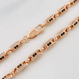Pulso Hexagonal 16.8g / 21.5cm / 4.75mm Oro Rosa 18K
