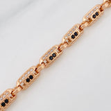 Pulso Hexagonal 16.8g / 21.5cm / 4.75mm Oro Rosa 18K