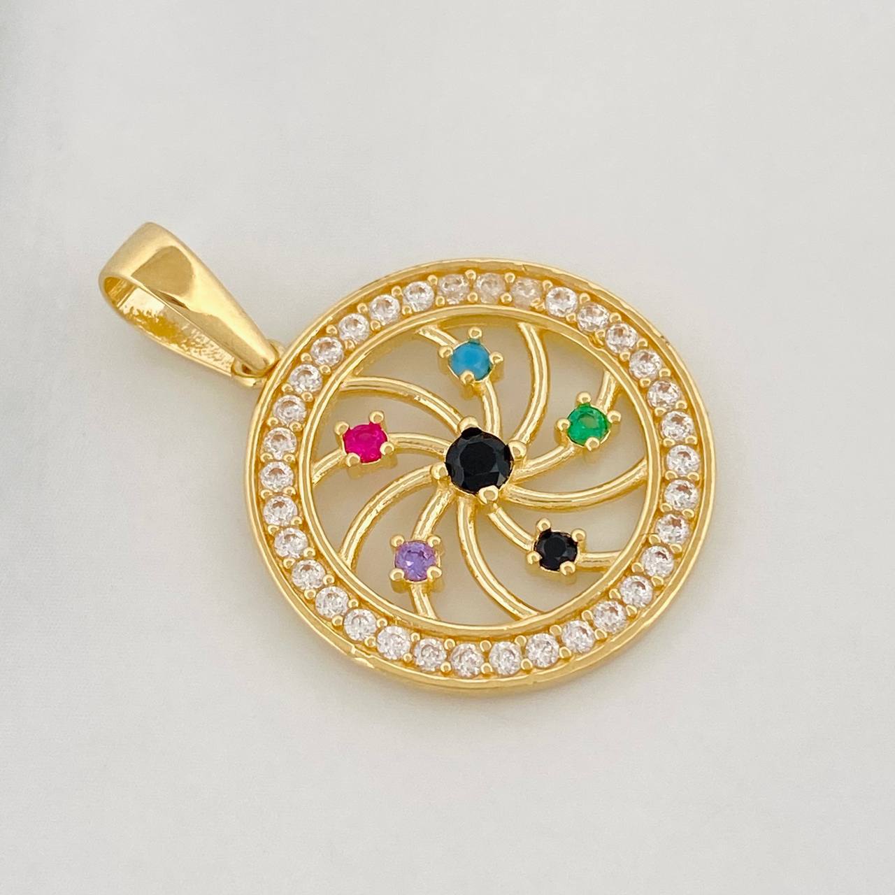 Dije Circular 2.6g / 2.5cm Oro Amarillo 18K