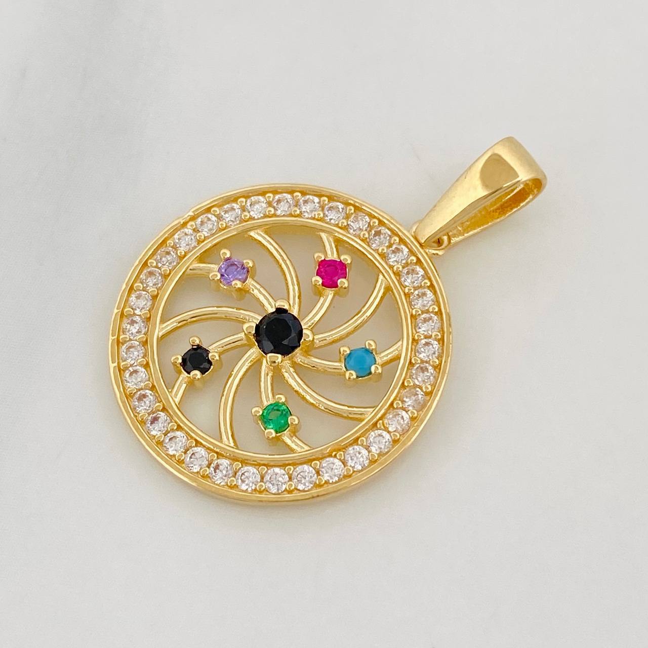 Dije Circular 2.6g / 2.5cm Oro Amarillo 18K