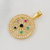 Dije Circular 2.6g / 2.5cm Oro Amarillo 18K