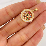 Dije Circular 2.6g / 2.5cm Oro Amarillo 18K