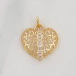 Dije Corazon 1.35g / 2cm Dos Oros Amarillo Blanco 18K