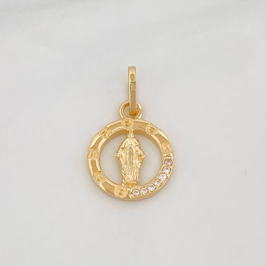 Dije Virgen Milagrosa 1.6g / 2cm Oro Amarillo 18K