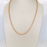 Cadena Militar 19.3g / 60cm / 3mm Oro Rosa 18K