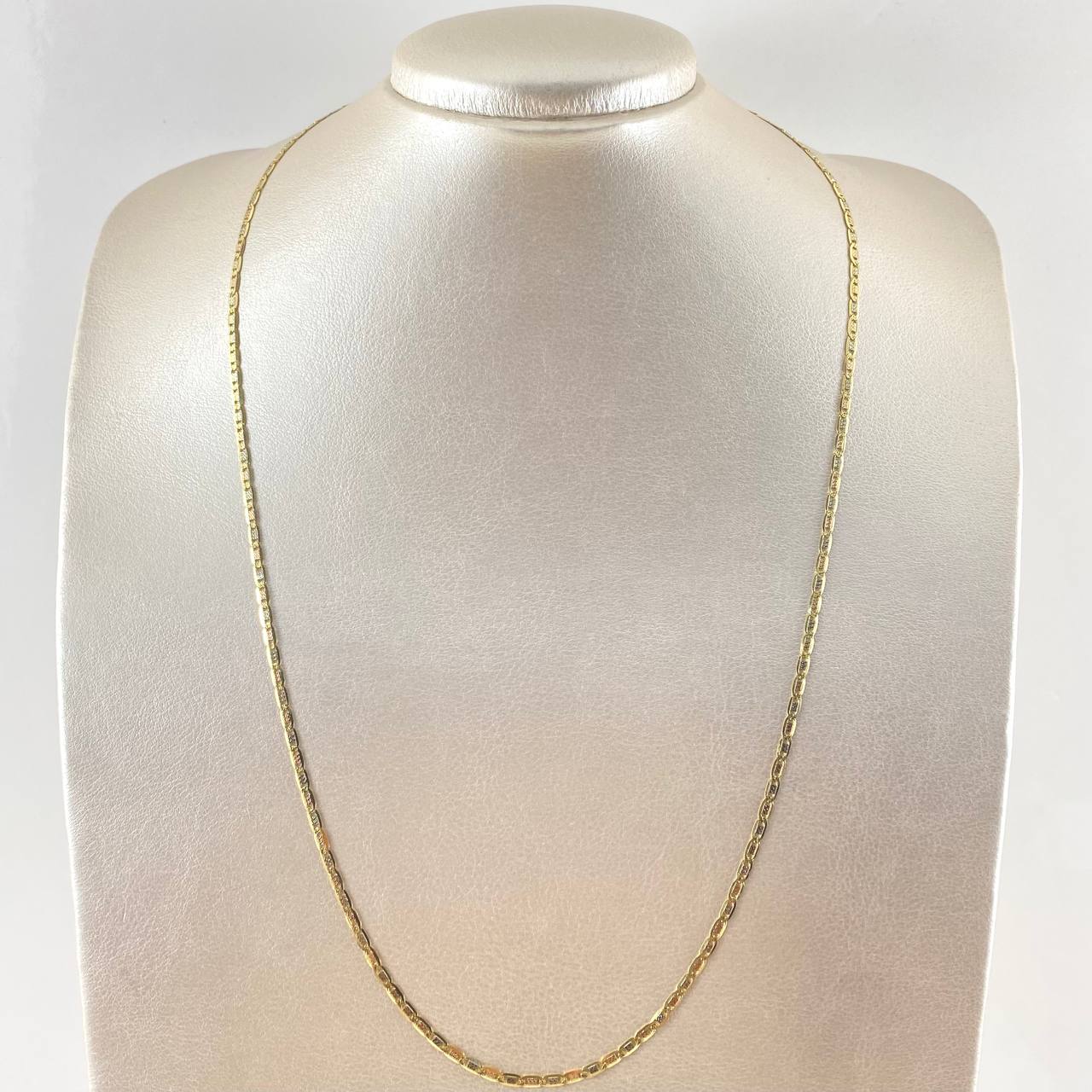 Cadena Plana 6.55gr / 60cm / Tres Oros +3 18K *