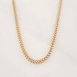 Cadena Franco 8.7g / 60cm / 1.1mm Dos Oros Blanco Rosa 18K