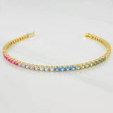 Pulso Tennis 7.7g / 18.3cm / 2.85mm Oro Amarillo 18K