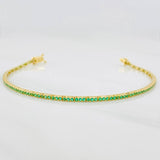 Pulso Tennis 3.85g / 18.1cm / 1.85mm Oro Amarillo 18K