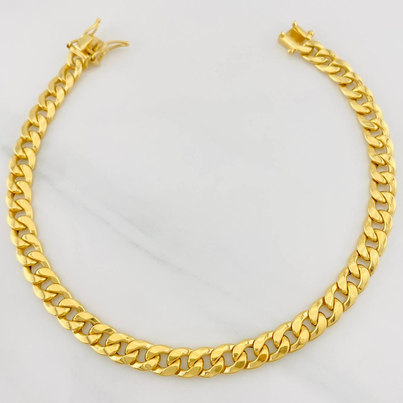 Pulso Cubano 5.3g / 21cm / 5.78mm Oro Amarillo 18K