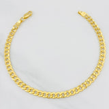 Pulso Cubano 4.1g / 20.4cm / 4.64mm Oro Amarillo 18K