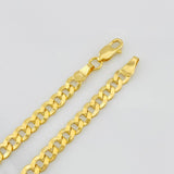 Pulso Cubano 4.1g / 20.4cm / 4.64mm Oro Amarillo 18K