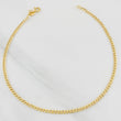 Tobillera Cubana 1.85g / 25cm / 2.36mm Oro Amarillo 18K