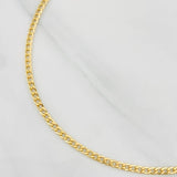 Tobillera Cubana 1.85g / 25cm / 2.36mm Oro Amarillo 18K