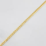 Tobillera Cubana 1.85g / 25cm / 2.36mm Oro Amarillo 18K