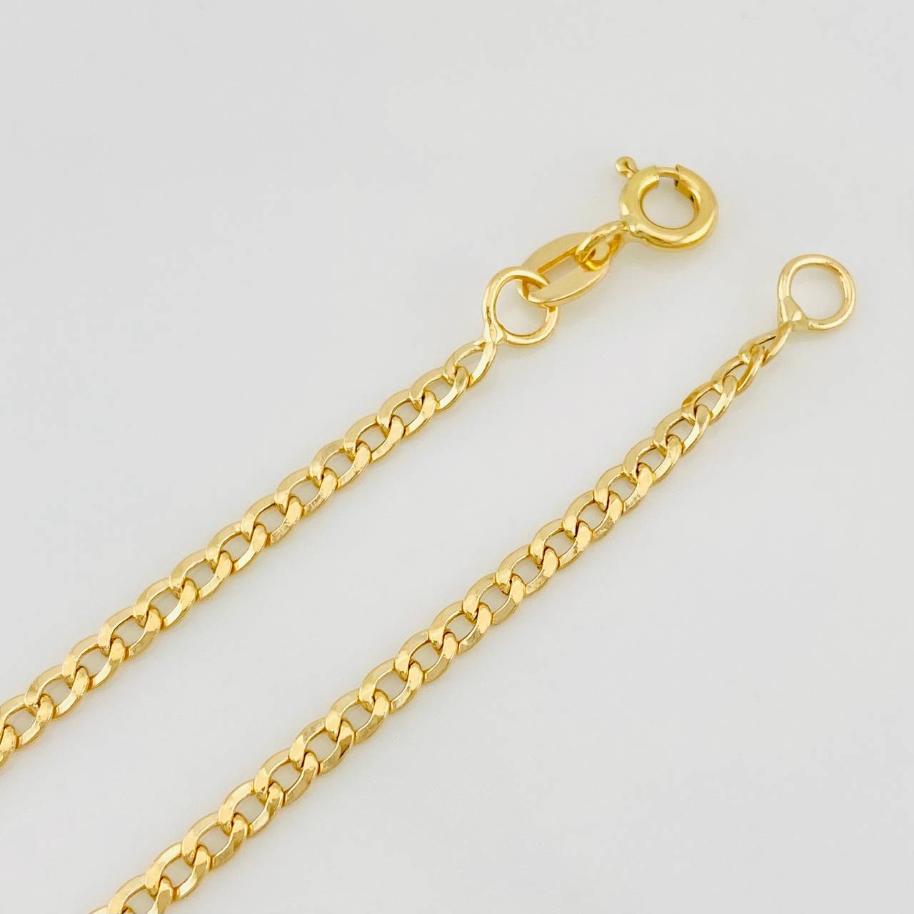 Tobillera Cubana 1.85g / 25cm / 2.36mm Oro Amarillo 18K