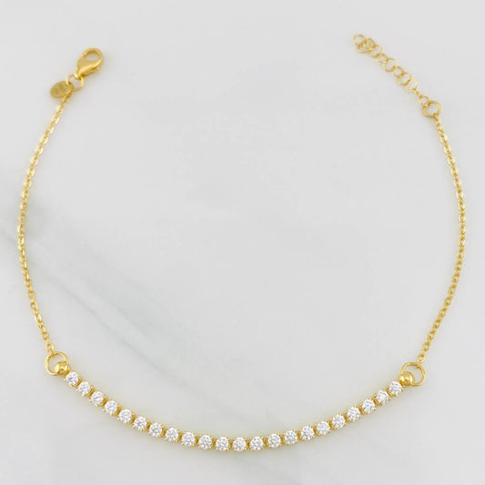 Pulso Modulable Tenis Aro Seguido 1.95g / 19cm - 17cm / 2mm Oro Amarillo 18K