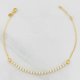 Pulso Modulable Aro Seguido Tennis 1.95g / 19.1cm - 17.2cm / 1.23mm Oro Amarillo 18K