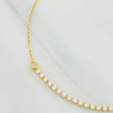 Pulso Modulable Aro Seguido Tennis 1.95g / 19.1cm - 17.2cm / 1.23mm Oro Amarillo 18K