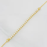 Pulso Modulable Aro Seguido Tennis 1.95g / 19.1cm - 17.2cm / 1.23mm Oro Amarillo 18K