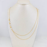 Cadena Aro Seguido Bolas 3g / 45cm / 1.35mm Oro Amarillo 18K