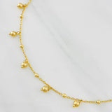 Pulso Modulable Aro Seguido Bolas 2.15g / 18cm - 17.5cm / 0.97mm Oro Amarillo 18K