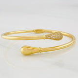 Pulso Aro Gotas 10.95g / 19cm / 3mm Oro Amarillo 18K