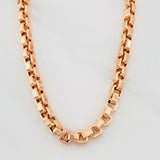 Cadena Veneciana Cuadrada 17g / 60cm / 4.44mm Oro Rosa 18K