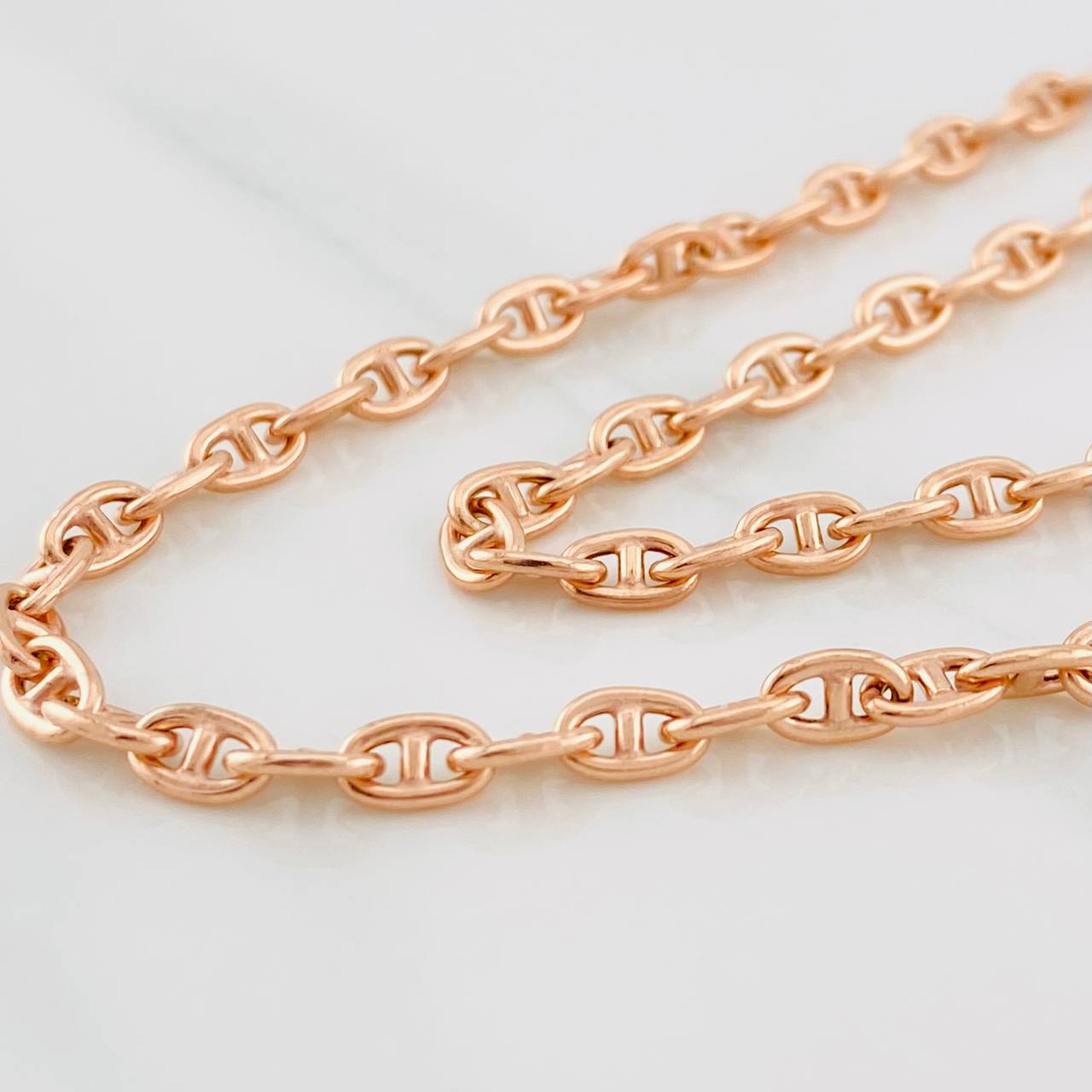 Cadena Escalera Volga 14.55g / 60cm / 3.92mm Oro Rosa 18K