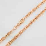 Cadena Escalera Volga 14.55g / 60cm / 3.92mm Oro Rosa 18K