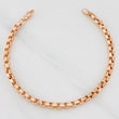 Pulso Veneciano Cuadrado 6.9g / 21.5cm / 4.56mm Oro Rosa 18K