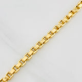 Pulso Veneciano Cuadrado 7g / 21.6cm / 4.44mm Oro Amarillo 18K