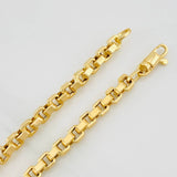 Pulso Veneciano Cuadrado 7g / 21.6cm / 4.44mm Oro Amarillo 18K