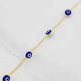 Pulso Cubano Ojos Turcos 2.25g / 19.7cm / 1.03mm Oro Amarillo 18K