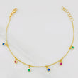 Pulso Modulable Aro Seguido Chispas 1.85g / 18.6cm - 16.4cm / 1.2mm Oro Amarillo 18K