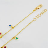 Pulso Modulable Aro Seguido Chispas 1.85g / 18.6cm - 16.4cm / 1.2mm Oro Amarillo 18K