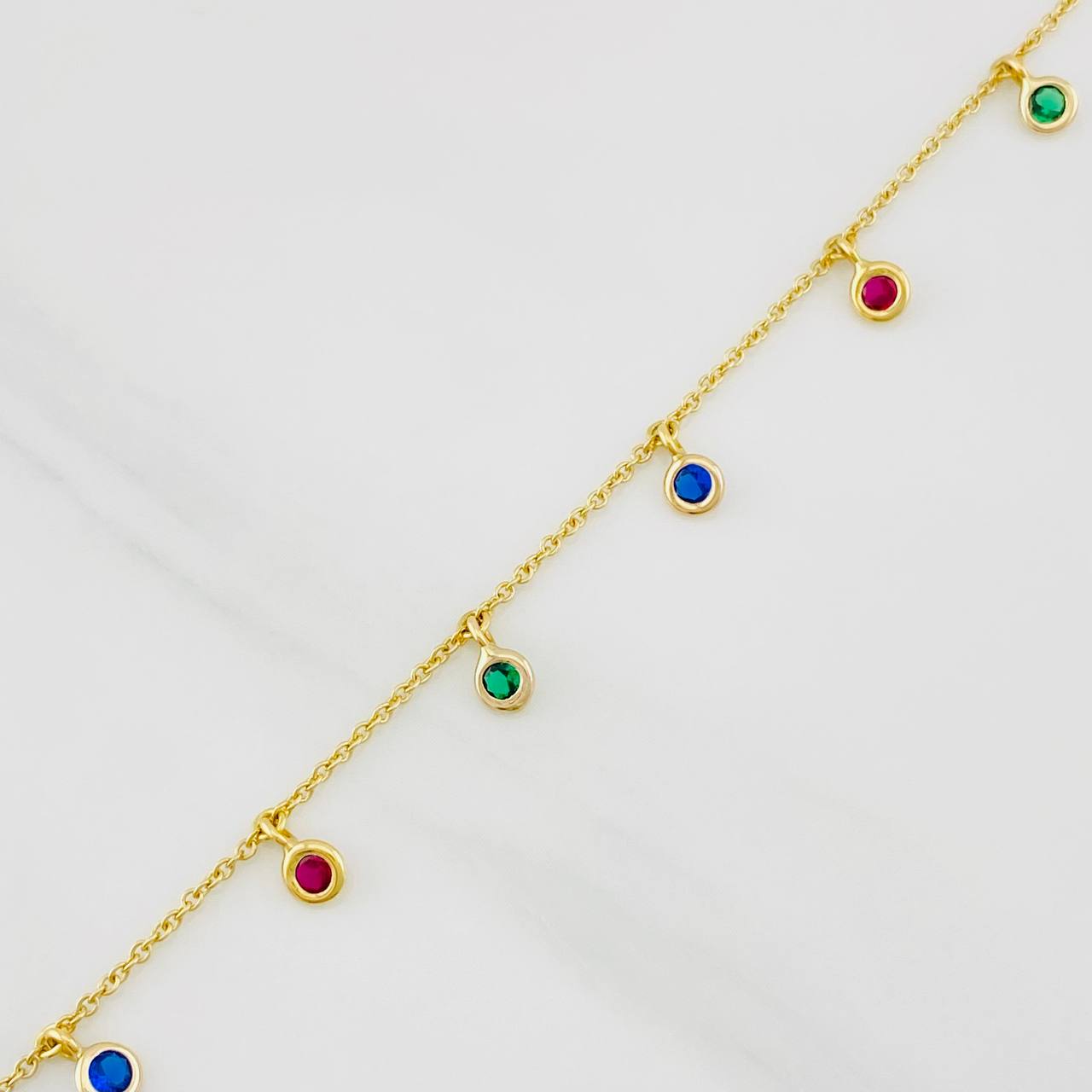 Pulso Modulable Aro Seguido Chispas 1.85g / 18.6cm - 16.4cm / 1.2mm Oro Amarillo 18K